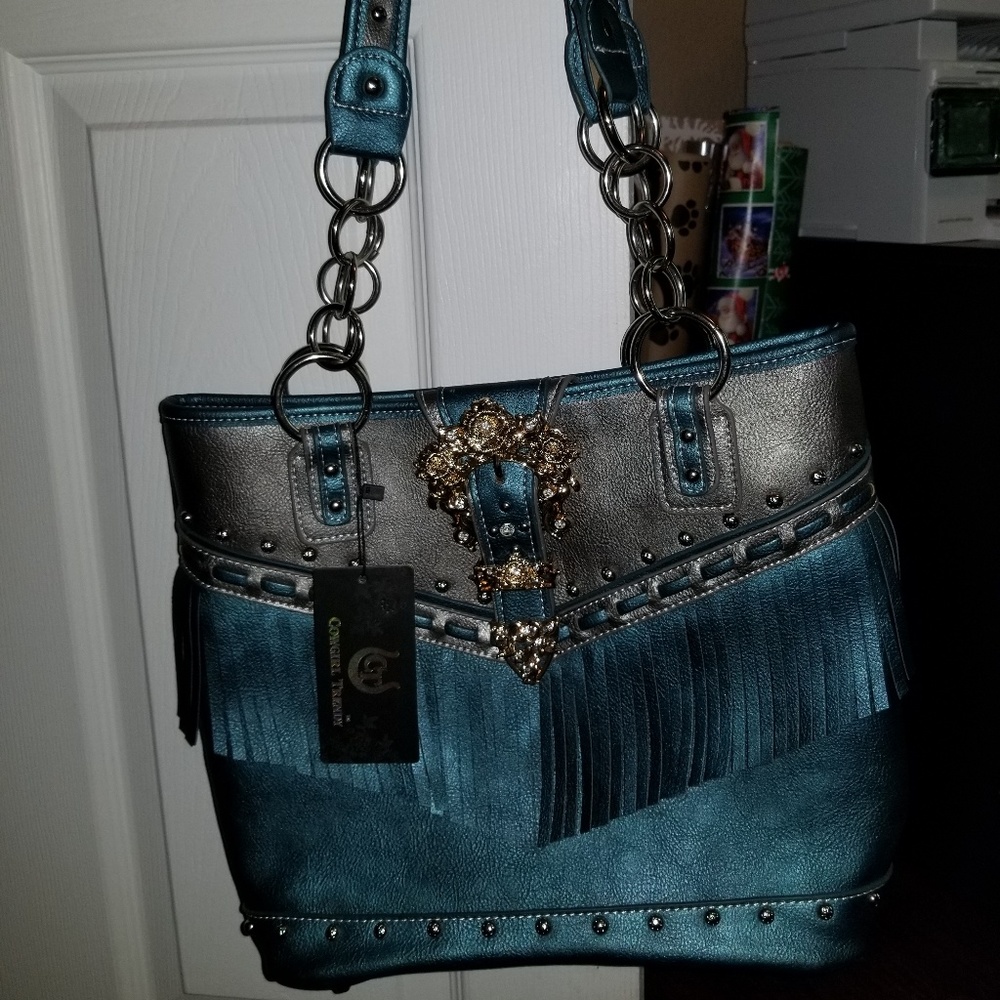 Cowgirl trendy concealed carry purse